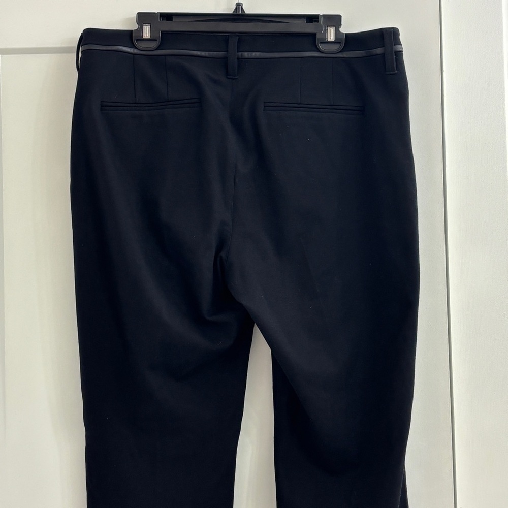 NYDJ Black Straight leg Trouser Pants In Ponte Knit tummy control - Picture 5 of 13